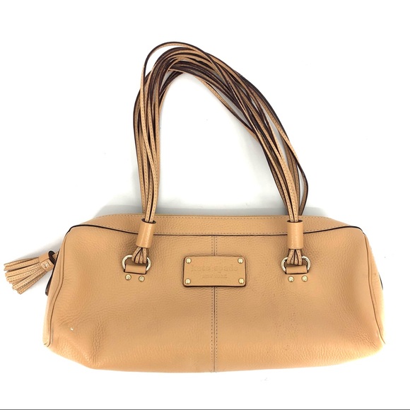 Kate Spade Camel Pebbled Leather Satchel